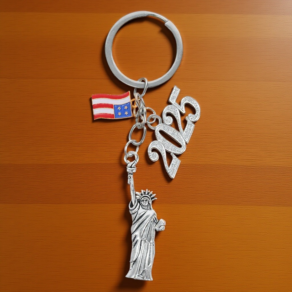 Car Accessories York - Statue of Liberty Keychain Metal Pendant