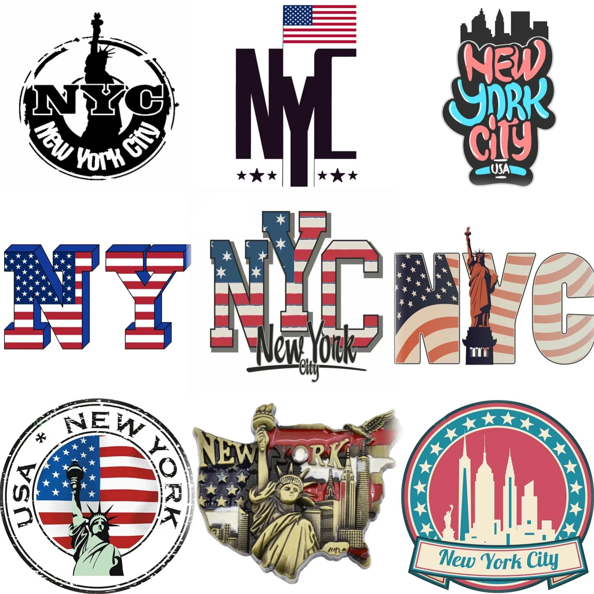 NYC New York City Map Statue o - đánh giá và giá Car Accessories York